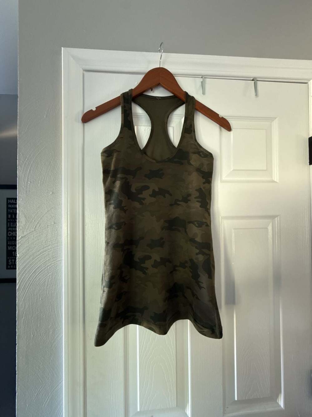 Lululemon Cool Racerback Tank Savasana Camo Fatigue Green